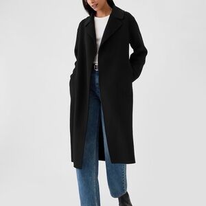 NWT Gap Double Faced Wool Blend Belted Trench Coat Black (Missing Belt) | Women’